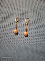 Gouden oorbellen met parel, Bijoux, Sacs & Beauté, Bracelets à breloques, Enlèvement, Perle