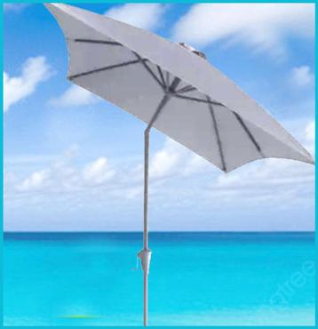 Parasol de balcon + Base + Housse, Enlèvement, Comme neuf, Couverture de parasol, Réglable