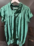 Talking french Blouse en soie 44, Comme neuf, Vert, Taille 42/44 (L), Talking French