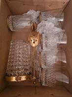 Set van gouden karaf, glazen en lepels - luxe stijl, Ophalen