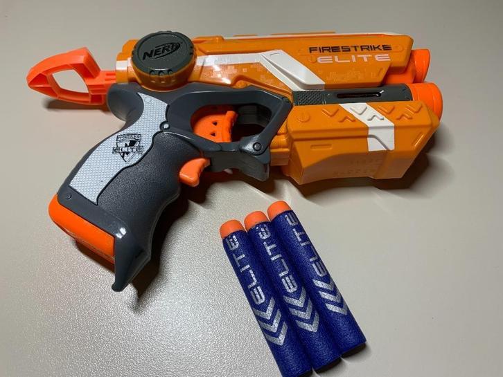 AFPRIJZING! NERF Firestrike Elite, Kinderen en Baby's, Speelgoed | Buiten | Actiespeelgoed, Gebruikt, Ophalen of Verzenden