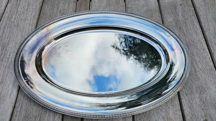 Ovaal dienblad Christofle, Antiek en Kunst, Antiek | Zilver en Goud, Zilver, Ophalen