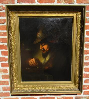 Edward Alcock (c.1740 - c.1790 ) Herenportret,  Londen 1775 beschikbaar voor biedingen