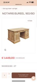 Bureau teak, Huis en Inrichting, Bureaus, Ophalen, Zo goed als nieuw, Bureau