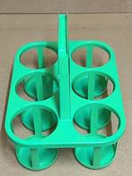 Groene vintage flessendrager, Antiek en Kunst, Ophalen of Verzenden