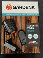 Starter-Kit 18V Gardena oplader en batterij 2.5Ah, Jardin & Terrasse, Coupe-bordures, Comme neuf, Envoi