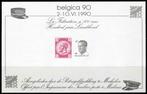 (B) Fiche mémoire Belgica 90 - 1990, Timbres & Monnaies, Enlèvement ou Envoi, Non oblitéré, Neuf