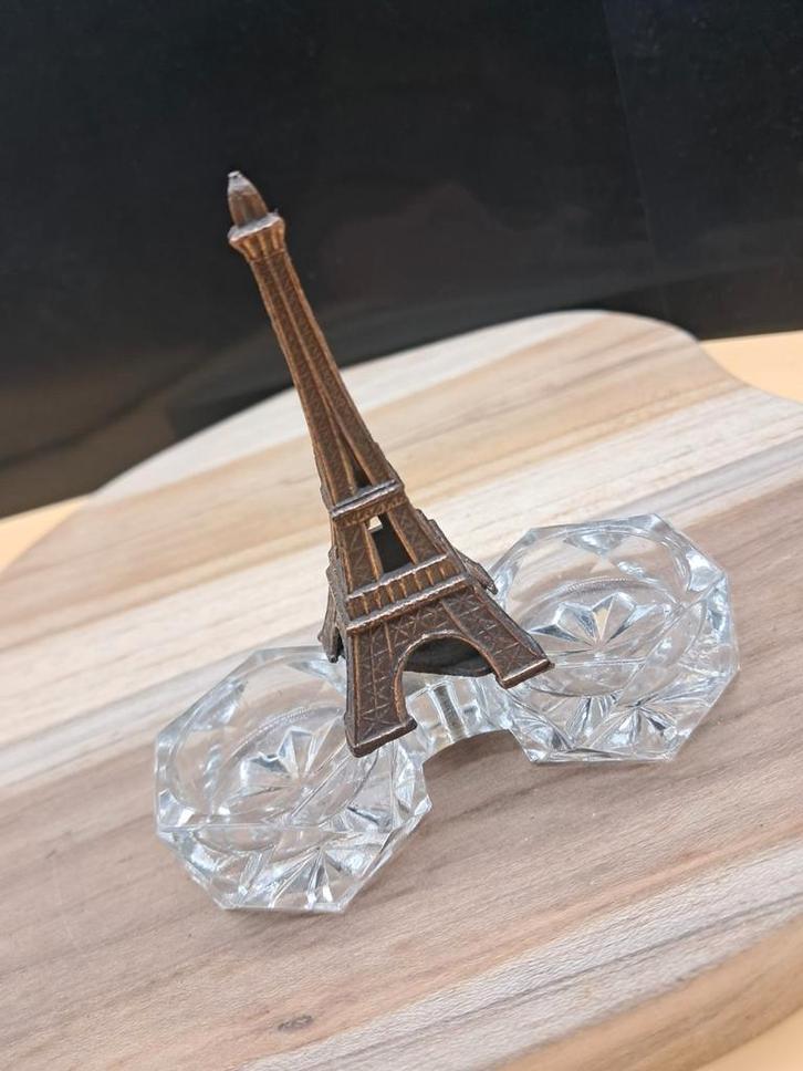 Vintage peper/zoutvatje eiffeltoren, Antiquités & Art, Antiquités | Verre & Cristal, Enlèvement