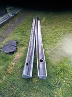 2 x zinken dakgoten, 330 met uitloop + 1 x 340 cm gesloten., Doe-het-zelf en Bouw, Ophalen, Afvoer