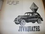 revue technique renault juvaquatre 1003cc jusque 1949, Utilisé, Enlèvement ou Envoi, RTA, Renault