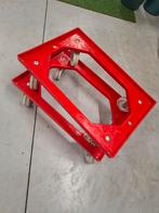 Karretjes om bakken van 40x60 op te zetten, Ophalen