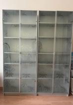 Billy boekenkast met glazen deuren - bloemenpatroon, Ophalen, Gebruikt, 50 tot 100 cm, 25 tot 50 cm
