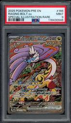 Raging Bolt ex [SIR] PSA 9 - 166/131 - Prismatic Evolutions, Ophalen of Verzenden, Zo goed als nieuw, Losse kaart
