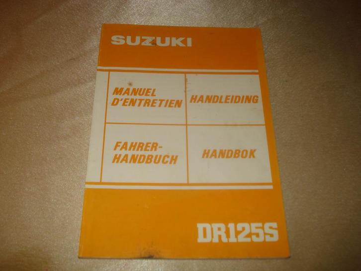 SUZUKI DR125S Ancien Manuel d'Entretien, Motos, Modes d'emploi & Notices d'utilisation, Suzuki, Enlèvement ou Envoi