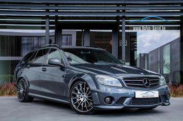 Mercedes-Benz C 63 AMG 6.2 V8 7G-Tronic / LICHTE VRACHT, Auto's, Mercedes-Benz, Automaat, Achterwielaandrijving, Blauw, Leder