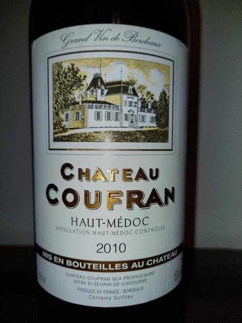 Chateau Coufran Haut-Médoc 2010 Magnum bouteille (1,5 litre), Collections, Vins, Neuf, Vin rouge, France, Pleine, Enlèvement ou Envoi