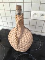 antieke rieten fles, Antiek en Kunst, Ophalen of Verzenden