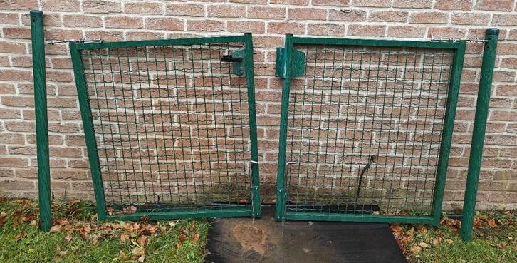 Barrière de jardin, Jardin & Terrasse, Portes de jardin, Utilisé, Portail battant, Acier, 100 à 150 cm, 100 à 150 cm, Enlèvement