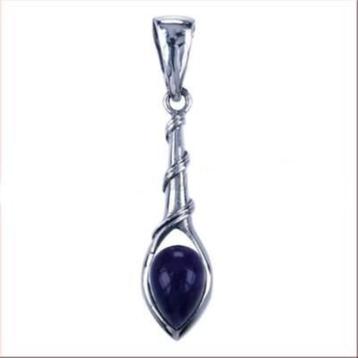 Amethist hanger van zilver, Enlèvement ou Envoi, Neuf, Violet, Argent