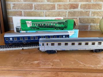 Märklin 4029 et 4076 en octobre, Analogique, Enlèvement ou Envoi, Courant alternatif, Wagon
