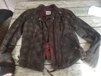 dames moto jas in nubuck leder zo goed als nieuw, Motoren, Ophalen, Jas | leer, Harley Davidson, Nieuw zonder kaartje