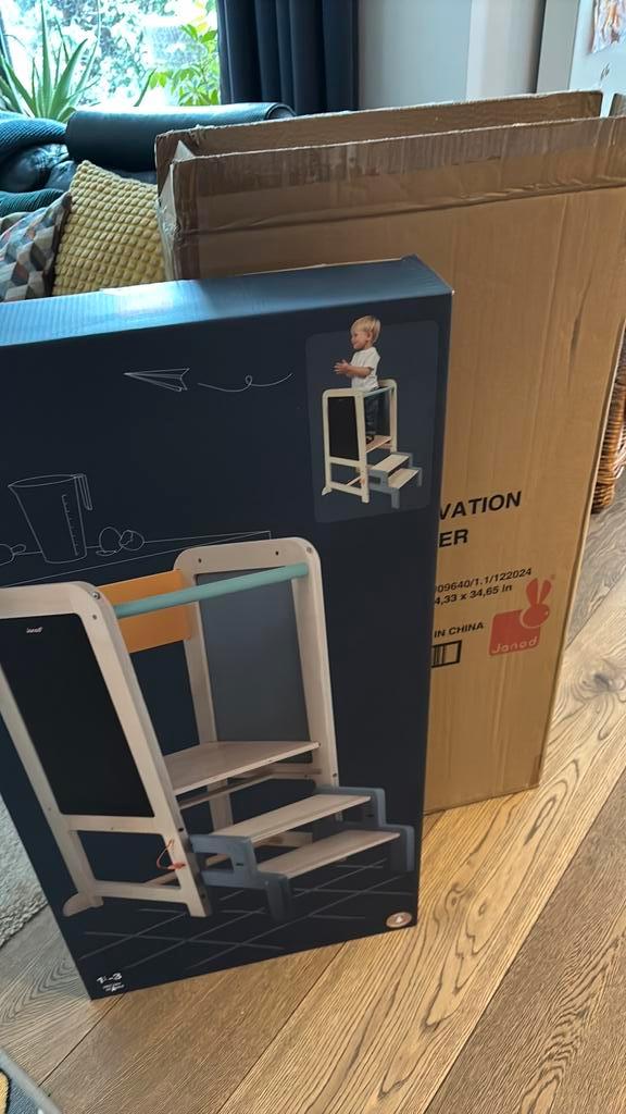 Janod leertoren - nieuw!!! RECENTSTE MODEL met garantie, Enfants & Bébés, Chaises pour enfants, Neuf, Enlèvement ou Envoi