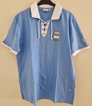 Pro touch heren poloshirt blauw mt M print Argentina nr 10 beschikbaar voor biedingen