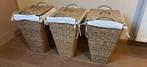 Sisal wasmanden 3 stuks, Huis en Inrichting, Ophalen, Mand, Zo goed als nieuw, Riet