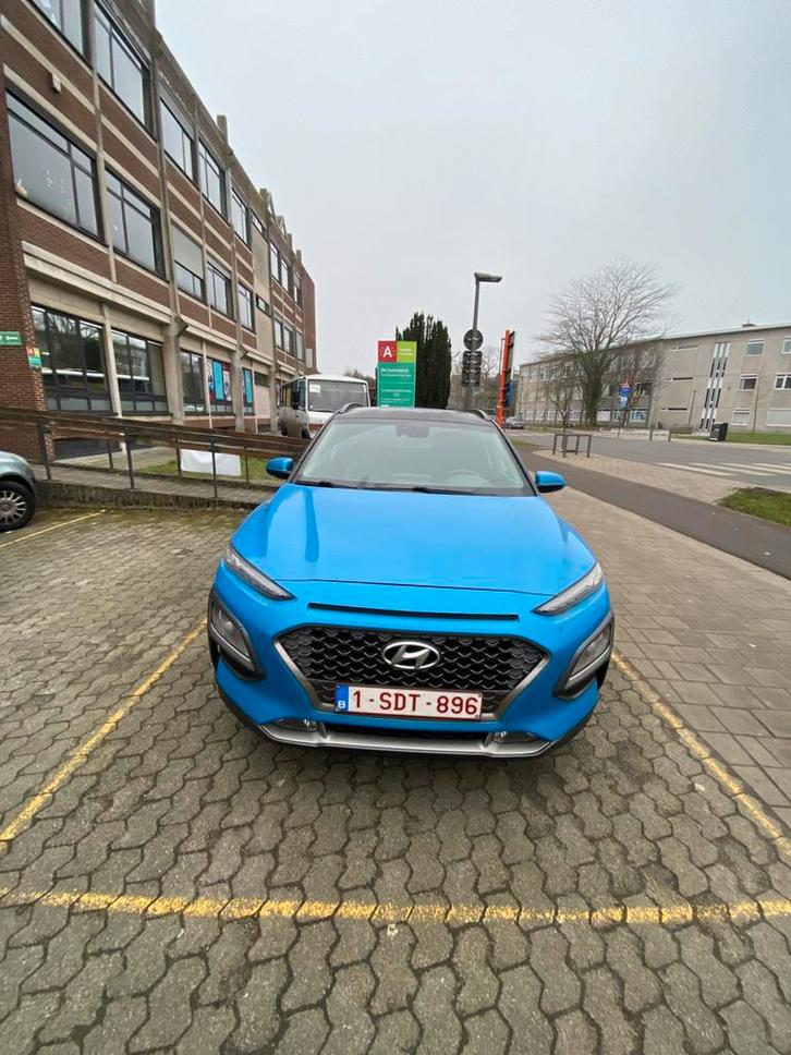 Hyundai Kona, Auto's, Hyundai, Particulier, Kona, Benzine, Euro 6, Automaat, Blauw, Onderhoudsboekje, Ophalen