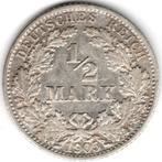 Duitsland : 1/2 Mark 1905 G Karlsruhe KM#17 Ref 16485, Ophalen of Verzenden, Duitsland, Losse munt, Zilver