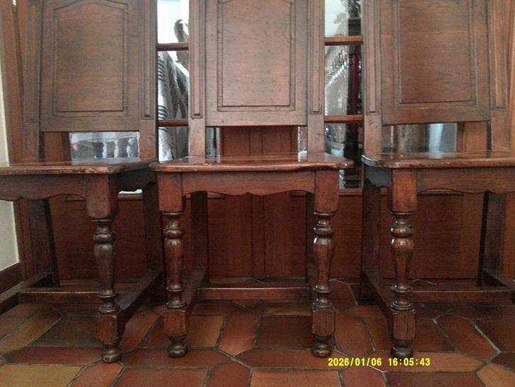 * 6 belles chaises anciennes robustes faites à la main, Maison & Meubles, Chaises, Enlèvement