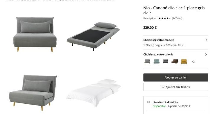 Omvormbare bank, Huis en Inrichting, Zetels | Zetels, Zo goed als nieuw, Rechte bank, Eenpersoons, Minder dan 150 cm, 75 tot 100 cm