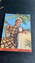 Oude litho pancarte Rhum Tamaris jaren 50, Ophalen