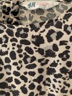 Robe H&M beige à imprimé noir - taille 140, Robe ou Jupe, Enlèvement ou Envoi, Comme neuf, H&m