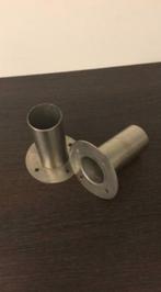 Inox doorvoerset wand voor aansluiting houtkachel hottub, Nieuw, Ophalen