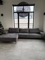Hoekbank - Taupegrijs, Ophalen, Hoekbank, 300 cm of meer, Leer