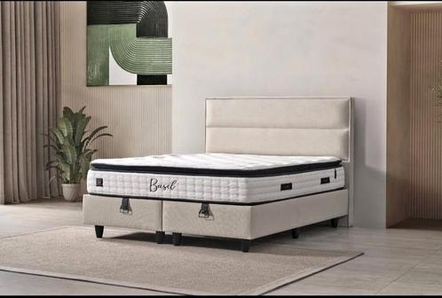 Boxspring cuir neuf en EN DESTOCKAGE, Huis en Inrichting, Slaapkamer | Boxsprings, Ophalen of Verzenden
