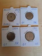 Oude belgische munten ong.450 stuks van 1900 tot 2001, Postzegels en Munten, Ophalen