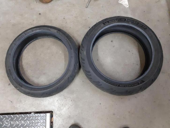Achterband voorband Michelin road 6 180 en 120 17 inch, Motoren, Onderdelen | Ducati, Gebruikt, Ophalen of Verzenden