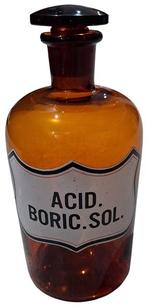 Acid Boric Sol apothekersfles., Enlèvement ou Envoi