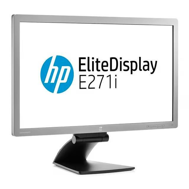 HP E271i 27inch IPS monitors, Computers en Software, Monitoren, Refurbished, 60 Hz of minder, DisplayPort, DVI, VGA, In hoogte verstelbaar