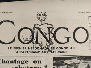 CONGO Belge  1er journal congolais 1957 beschikbaar voor biedingen
