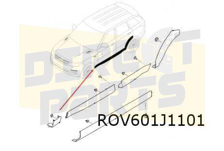 Range Rover Sport (5/05-10/17) stootlijst voorscherm Links o, Auto-onderdelen, Carrosserie, Spatbord, Land Rover, Nieuw, Verzenden