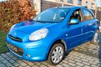 NISSAN MICRA 1.2 BENZINE | PANO-NAVI-AIRCO | GARANTIE, Auto's, Euro 5, Zwart, Blauw, Handgeschakeld