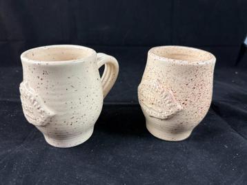 2 oude bierpotten Lambic, Enlèvement ou Envoi, Utilisé, Verre ou Verres, Autres marques