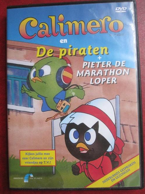 Calimero en de piraten + Pieter de marathon loper, Cd's en Dvd's, Dvd's | Tekenfilms en Animatie, Zo goed als nieuw, Amerikaans