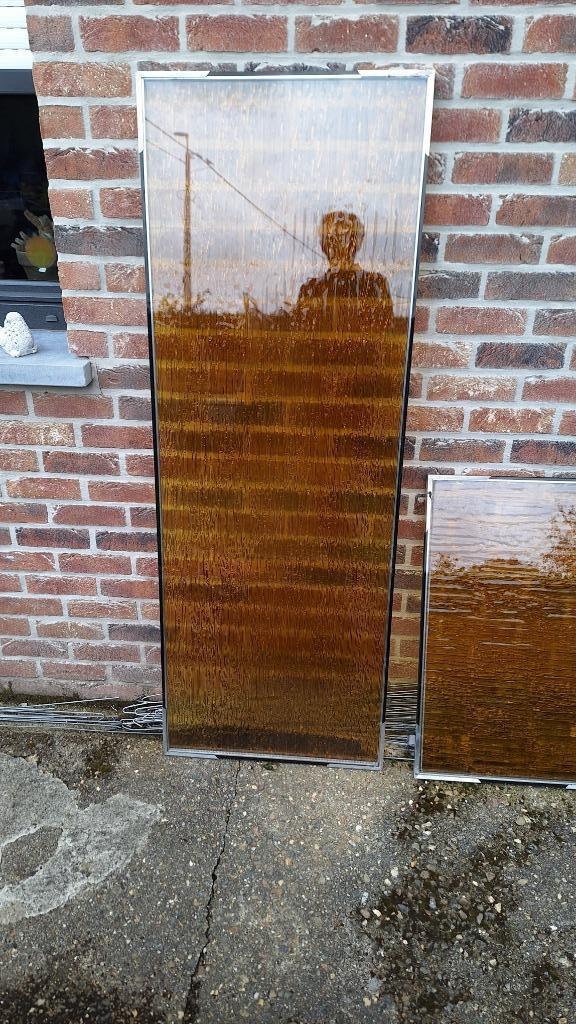 Doubles vitrages brun avec dessins d'un coté, Bricolage & Construction, Vitres, Châssis & Fenêtres, Utilisé, Panneau vitré, Double vitrage