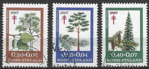 Finland 1967 - Yvert 593-595 - Tegen de Tuberculose (ST), Timbres & Monnaies, Timbres | Europe | Scandinavie, Affranchi, Finlande