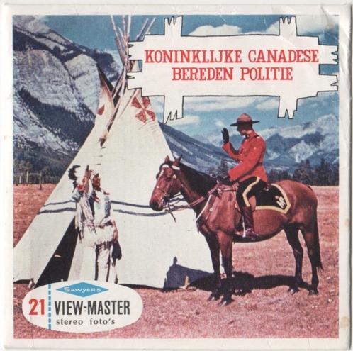 View-master Canadian Mounted Police B 750 Boekje NL, Antiek en Kunst, Antiek | Speelgoed, Ophalen of Verzenden