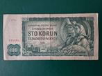 100 korun Tsjechië Slowakije 1961 jaar, Ophalen of Verzenden, Overige landen, Los biljet